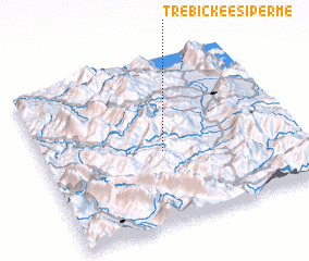 3d view of (( Trebickë e Sipërme ))