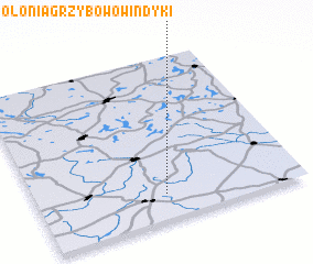 3d view of Kolonia Grzybowo Windyki