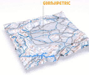 3d view of Gornji Petrič