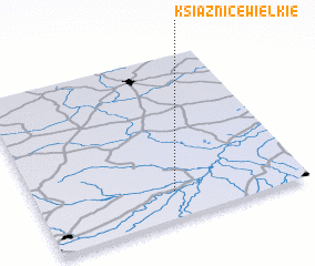 3d view of Książnice Wielkie