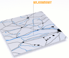 3d view of Wilków Nowy