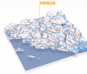 3d view of Panagía