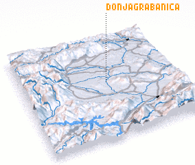 3d view of Donja Grabanica