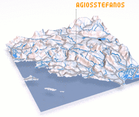 3d view of (( Ágios Stéfanos ))