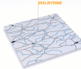 3d view of Gośliny Nowe