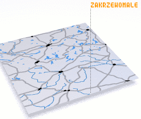 3d view of Zakrzewo Małe