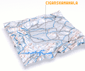 3d view of Ciganska Mahala