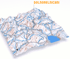 3d view of Dolno Melničani