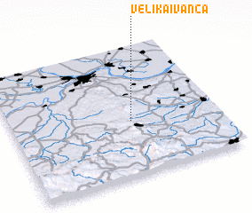 3d view of Velika Ivanča