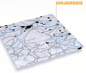 3d view of Donja Vrbava