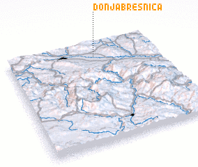 3d view of Donja Bresnica