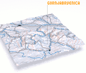 3d view of Gornja Brvenica