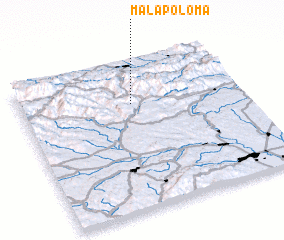 3d view of Malá Poloma