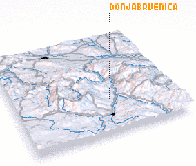 3d view of Donja Brvenica
