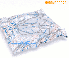 3d view of Gornja Rapča