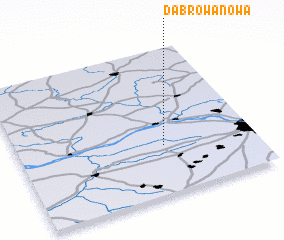 3d view of Dąbrowa Nowa