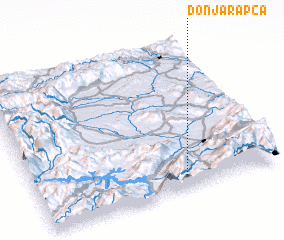 3d view of Donja Rapča