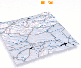 3d view of Hrušov