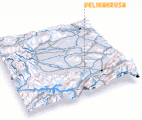 3d view of Velika Kruša