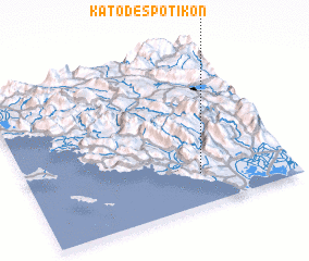 3d view of Káto Despotikón