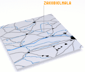 3d view of Zakobiel Mała