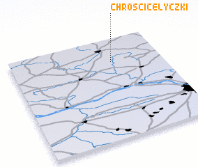 3d view of Chróścice Łyczki