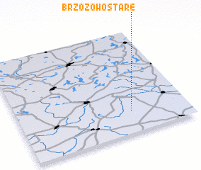 3d view of Brzozowo Stare