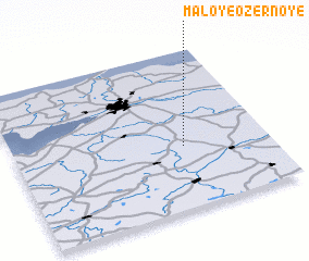 3d view of Maloye Ozërnoye