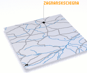 3d view of Zagnańsk Ścięgna