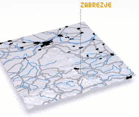 3d view of Zabrežje