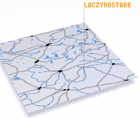 3d view of Łączyno Stare