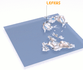 3d view of Lefkás