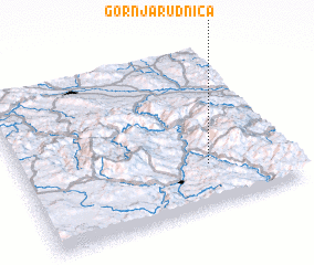 3d view of Gornja Rudnica