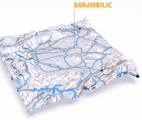 3d view of Donji Obilić