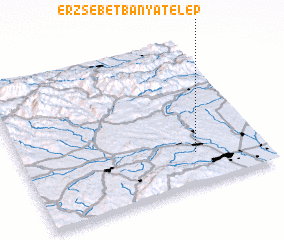 3d view of Erzsébetbányatelep