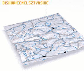 3d view of Biskupice Melsztyńskie