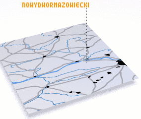 3d view of Nowy Dwór Mazowiecki