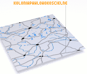 3d view of Kolonia Pawłowo Kościelne