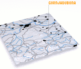 3d view of Gornja Dubona