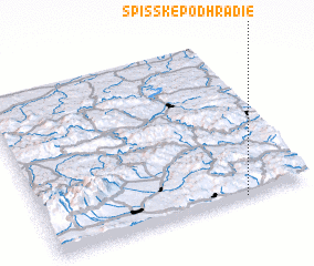 3d view of Spišské Podhradie