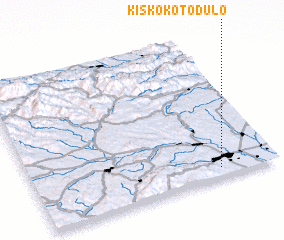 3d view of Kis-kőkötő-důlő