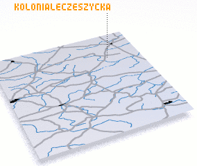 3d view of Kolonia Łęczeszycka