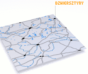 3d view of Dźwiersztyny