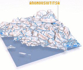 3d view of Áno Mousiotítsa