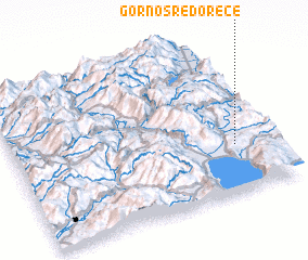 3d view of Gorno Sredoreče