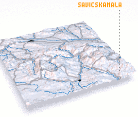 3d view of Savićska Mala