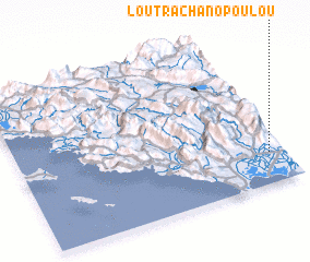 3d view of Loutrá Chanopoúlou