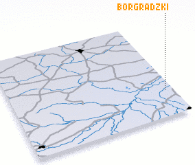 3d view of Bór Grądzki