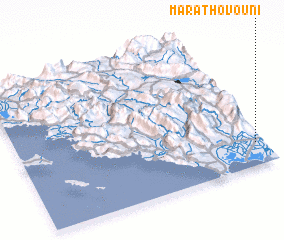 3d view of Marathovoúni