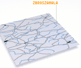 3d view of Zbrosza Mała